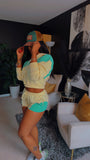 Mint & Lemon Hoodie Set