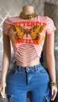 Butterfly Distressed Shirt